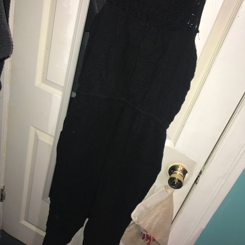 black jumpsuit
